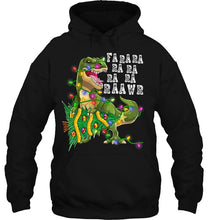 Load image into Gallery viewer, Dinosaur Christmas Shirt Fa Ra Rawr Tree Rex Boys Xmas T-Shirt, Ladies T-Shirt, LongSleeve, Sweatshirt, Hoodie 2D
