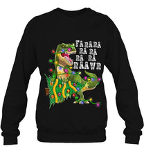 Load image into Gallery viewer, Dinosaur Christmas Shirt Fa Ra Rawr Tree Rex Boys Xmas T-Shirt, Ladies T-Shirt, LongSleeve, Sweatshirt, Hoodie 2D
