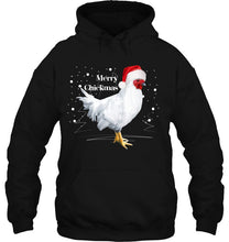 Load image into Gallery viewer, Christmas Chicken Merry Chickmas T-Shirt, Ladies T-Shirt,  Sweatshirt, Hoodie 2D
