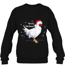 Load image into Gallery viewer, Christmas Chicken Merry Chickmas T-Shirt, Ladies T-Shirt,  Sweatshirt, Hoodie 2D
