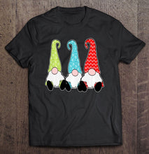 Load image into Gallery viewer, 3 Nordic Gnomes Winter Christmas Swedish Tomte Colorful T-Shirt, Ladies T-Shirt,  Sweatshirt, Hoodie 2D
