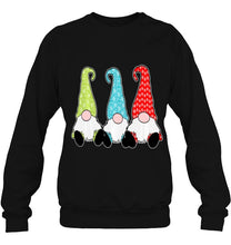 Load image into Gallery viewer, 3 Nordic Gnomes Winter Christmas Swedish Tomte Colorful T-Shirt, Ladies T-Shirt,  Sweatshirt, Hoodie 2D
