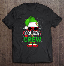 Load image into Gallery viewer, Cousin Crew Elf Christmas Family Matching Pajamas T-Shirt, Ladies T-Shirt,  Sweatshirt, Hoodie 2D
