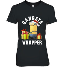 Load image into Gallery viewer, Despicable Me Minion Gansta Wrapper Christmas T-Shirt, Ladies T-Shirt,  Sweatshirt, Hoodie 2D
