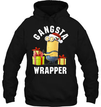 Load image into Gallery viewer, Despicable Me Minion Gansta Wrapper Christmas T-Shirt, Ladies T-Shirt,  Sweatshirt, Hoodie 2D
