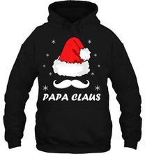 Load image into Gallery viewer, Gift For Dad Papa Claus Christmas SIZE GUIDE T-Shirt, Ladies T-Shirt,  Sweatshirt, Hoodie 2D
