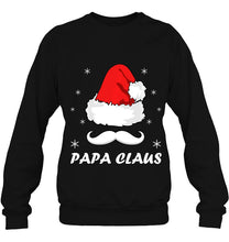 Load image into Gallery viewer, Gift For Dad Papa Claus Christmas SIZE GUIDE T-Shirt, Ladies T-Shirt,  Sweatshirt, Hoodie 2D
