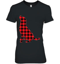 Load image into Gallery viewer, Labrador Retriever Christmas Shirt Dog Buffalo Plaid T-Shirt, Ladies T-Shirt, LongSleeve, Sweatshirt, Hoodie 2D
