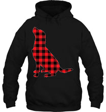 Load image into Gallery viewer, Labrador Retriever Christmas Shirt Dog Buffalo Plaid T-Shirt, Ladies T-Shirt, LongSleeve, Sweatshirt, Hoodie 2D

