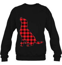 Load image into Gallery viewer, Labrador Retriever Christmas Shirt Dog Buffalo Plaid T-Shirt, Ladies T-Shirt, LongSleeve, Sweatshirt, Hoodie 2D
