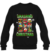 Load image into Gallery viewer, Angry Birds Smashing Christmas T-Shirt, Ladies T-Shirt,  Sweatshirt, Hoodie 2D
