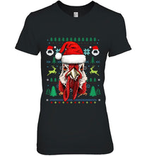 Load image into Gallery viewer, Chicken Ugly Christmas Santa Hat Xmas Gifts T-Shirt, Ladies T-Shirt,  Sweatshirt, Hoodie 2D
