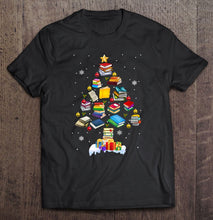 Load image into Gallery viewer, Christmas Library Tree Gift For Librarian And Book Lover T-Shirt, Ladies T-Shirt,  Sweatshirt, Hoodie 2D

