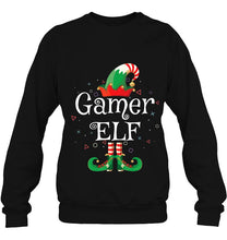 Load image into Gallery viewer, Gamer Elf Shirt Gift Funny Costume Matching Christmas Gamer T-Shirt, Ladies T-Shirt, LongSleeve, Sweatshirt, Hoodie 2D
