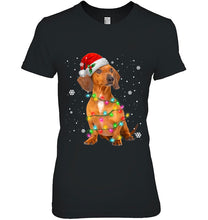 Load image into Gallery viewer, Dachshund Dogs Tree Christmas Sweater Xmas Gifts For Pet Dog T-Shirt, Ladies T-Shirt,  Sweatshirt, Hoodie 2D
