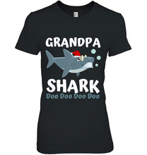 Load image into Gallery viewer, Grandpa Shark Christmas Shirt Mommy Shark Daddy Shark Baby T-Shirt, Ladies T-Shirt, LongSleeve, Sweatshirt, Hoodie 2D
