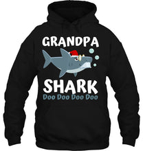 Load image into Gallery viewer, Grandpa Shark Christmas Shirt Mommy Shark Daddy Shark Baby T-Shirt, Ladies T-Shirt, LongSleeve, Sweatshirt, Hoodie 2D
