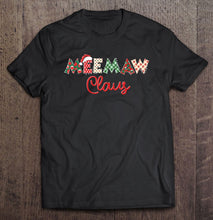 Load image into Gallery viewer, Meemaw Claus Santa Hat Merry Christmas Cute Meemaw Gifts T-Shirt, Ladies T-Shirt,  Sweatshirt, Hoodie 2D
