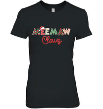 Load image into Gallery viewer, Meemaw Claus Santa Hat Merry Christmas Cute Meemaw Gifts T-Shirt, Ladies T-Shirt,  Sweatshirt, Hoodie 2D
