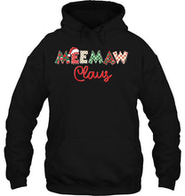 Load image into Gallery viewer, Meemaw Claus Santa Hat Merry Christmas Cute Meemaw Gifts T-Shirt, Ladies T-Shirt,  Sweatshirt, Hoodie 2D
