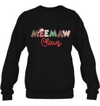 Load image into Gallery viewer, Meemaw Claus Santa Hat Merry Christmas Cute Meemaw Gifts T-Shirt, Ladies T-Shirt,  Sweatshirt, Hoodie 2D
