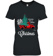 Load image into Gallery viewer, Mens Women’s Christmas Tshirt – Merry Christmas Tree Truck T-Shirt, Ladies T-Shirt, LongSleeve, Sweatshirt, Hoodie 2D

