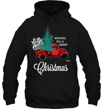 Load image into Gallery viewer, Mens Women’s Christmas Tshirt – Merry Christmas Tree Truck T-Shirt, Ladies T-Shirt, LongSleeve, Sweatshirt, Hoodie 2D
