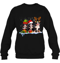Load image into Gallery viewer, Bernese Mountain Dog Christmas Cute T-Shirt, Ladies T-Shirt,  Sweatshirt, Hoodie 2D
