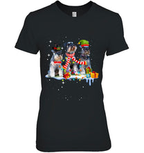 Load image into Gallery viewer, Cute Miniature Schnauzer Christmas Dog T-Shirt, Ladies T-Shirt,  Sweatshirt, Hoodie 2D
