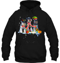 Load image into Gallery viewer, Cute Miniature Schnauzer Christmas Dog T-Shirt, Ladies T-Shirt,  Sweatshirt, Hoodie 2D
