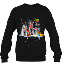 Load image into Gallery viewer, Cute Miniature Schnauzer Christmas Dog T-Shirt, Ladies T-Shirt,  Sweatshirt, Hoodie 2D
