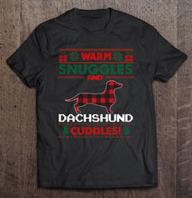 Load image into Gallery viewer, Dachshund Dog Christmas Pajama Shirt Ugly Christmas T-Shirt, Ladies T-Shirt, LongSleeve, Sweatshirt, Hoodie 2D
