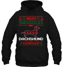 Load image into Gallery viewer, Dachshund Dog Christmas Pajama Shirt Ugly Christmas T-Shirt, Ladies T-Shirt, LongSleeve, Sweatshirt, Hoodie 2D
