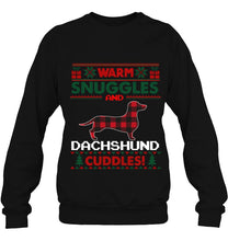 Load image into Gallery viewer, Dachshund Dog Christmas Pajama Shirt Ugly Christmas T-Shirt, Ladies T-Shirt, LongSleeve, Sweatshirt, Hoodie 2D
