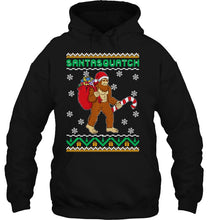 Load image into Gallery viewer, Believe Santa Christmas Funny Squatch Sasquatch Santasquatch T-Shirt, Ladies T-Shirt,  Sweatshirt, Hoodie 2D

