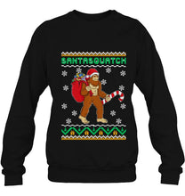 Load image into Gallery viewer, Believe Santa Christmas Funny Squatch Sasquatch Santasquatch T-Shirt, Ladies T-Shirt,  Sweatshirt, Hoodie 2D

