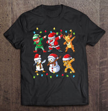 Load image into Gallery viewer, Dabbing Santa Elf Friends Christmas Kids Boys Men Xmas T-Shirt, Ladies T-Shirt,  Sweatshirt, Hoodie 2D
