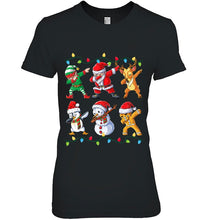 Load image into Gallery viewer, Dabbing Santa Elf Friends Christmas Kids Boys Men Xmas T-Shirt, Ladies T-Shirt,  Sweatshirt, Hoodie 2D

