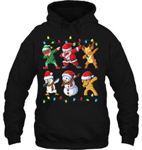 Load image into Gallery viewer, Dabbing Santa Elf Friends Christmas Kids Boys Men Xmas T-Shirt, Ladies T-Shirt,  Sweatshirt, Hoodie 2D

