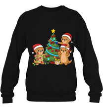 Load image into Gallery viewer, Christmas Tree Otter T-Shirt, Ladies T-Shirt, LongSleeve, Sweatshirt, Hoodie 2D
