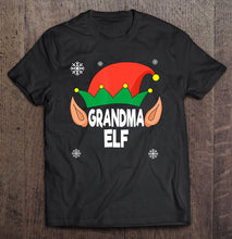 Load image into Gallery viewer, Grandma Elf Funny Matching Family Christmas T-Shirt, Ladies T-Shirt, LongSleeve, Sweatshirt, Hoodie 2D
