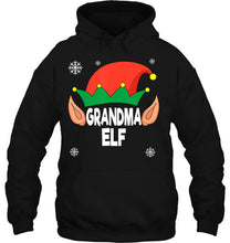 Load image into Gallery viewer, Grandma Elf Funny Matching Family Christmas T-Shirt, Ladies T-Shirt, LongSleeve, Sweatshirt, Hoodie 2D
