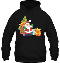 Load image into Gallery viewer, Kids Christmas Tree Santa Claus T-Shirt, Ladies T-Shirt,  Sweatshirt, Hoodie 2D

