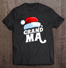 Load image into Gallery viewer, Grandma Santa Claus Hat Christmas Matching Family Pajama T-Shirt, Ladies T-Shirt, LongSleeve, Sweatshirt, Hoodie 2D
