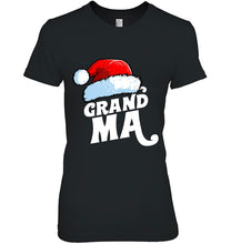 Load image into Gallery viewer, Grandma Santa Claus Hat Christmas Matching Family Pajama T-Shirt, Ladies T-Shirt, LongSleeve, Sweatshirt, Hoodie 2D
