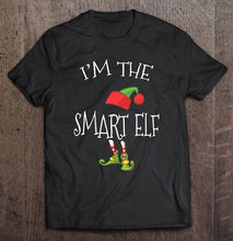 Load image into Gallery viewer, Matching Family Christmas S I’m The Smart Elf Shirt T-Shirt, Ladies T-Shirt, LongSleeve, Sweatshirt, Hoodie 2D
