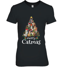 Load image into Gallery viewer, Merry Catmas Xmas Funny Cat Christmas T-Shirt, Ladies T-Shirt,  Sweatshirt, Hoodie 2D
