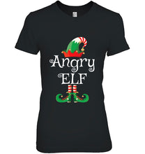 Load image into Gallery viewer, Angry Elf Shirt Gift Funny Costume Matching Christmas T-Shirt, Ladies T-Shirt, LongSleeve, Sweatshirt, Hoodie 2D
