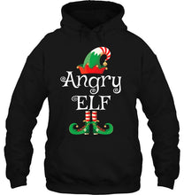 Load image into Gallery viewer, Angry Elf Shirt Gift Funny Costume Matching Christmas T-Shirt, Ladies T-Shirt, LongSleeve, Sweatshirt, Hoodie 2D
