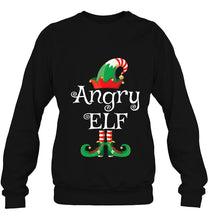 Load image into Gallery viewer, Angry Elf Shirt Gift Funny Costume Matching Christmas T-Shirt, Ladies T-Shirt, LongSleeve, Sweatshirt, Hoodie 2D
